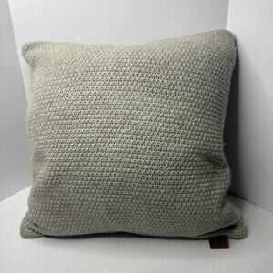 UGG Snow Creek Pillow Decorative Chunky Light Grey/ Beige 20" Square